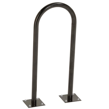 Global Industrial U-Rack Bike Rack, Black, Flange Mount, 2-Bike Capacity 442804MBK